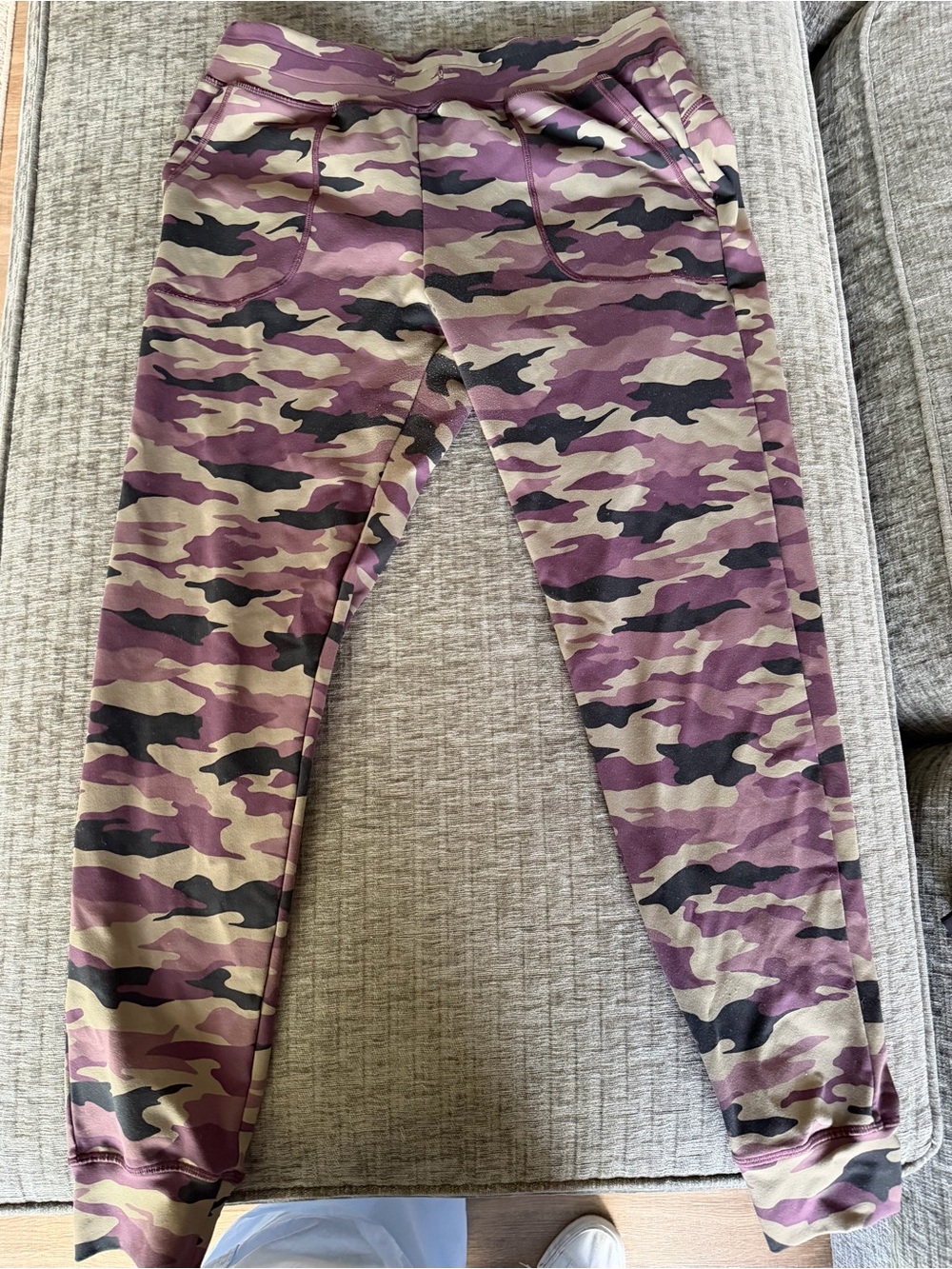 ZYIA unwind Purple Camo Joggers